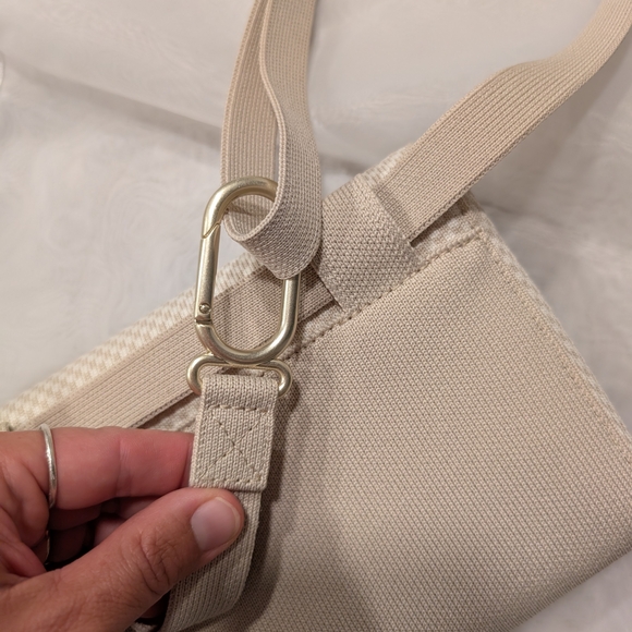 Rothy's Cream Belt Bag with Flap Closure and Adjustable Strap - Picture 4 of 10